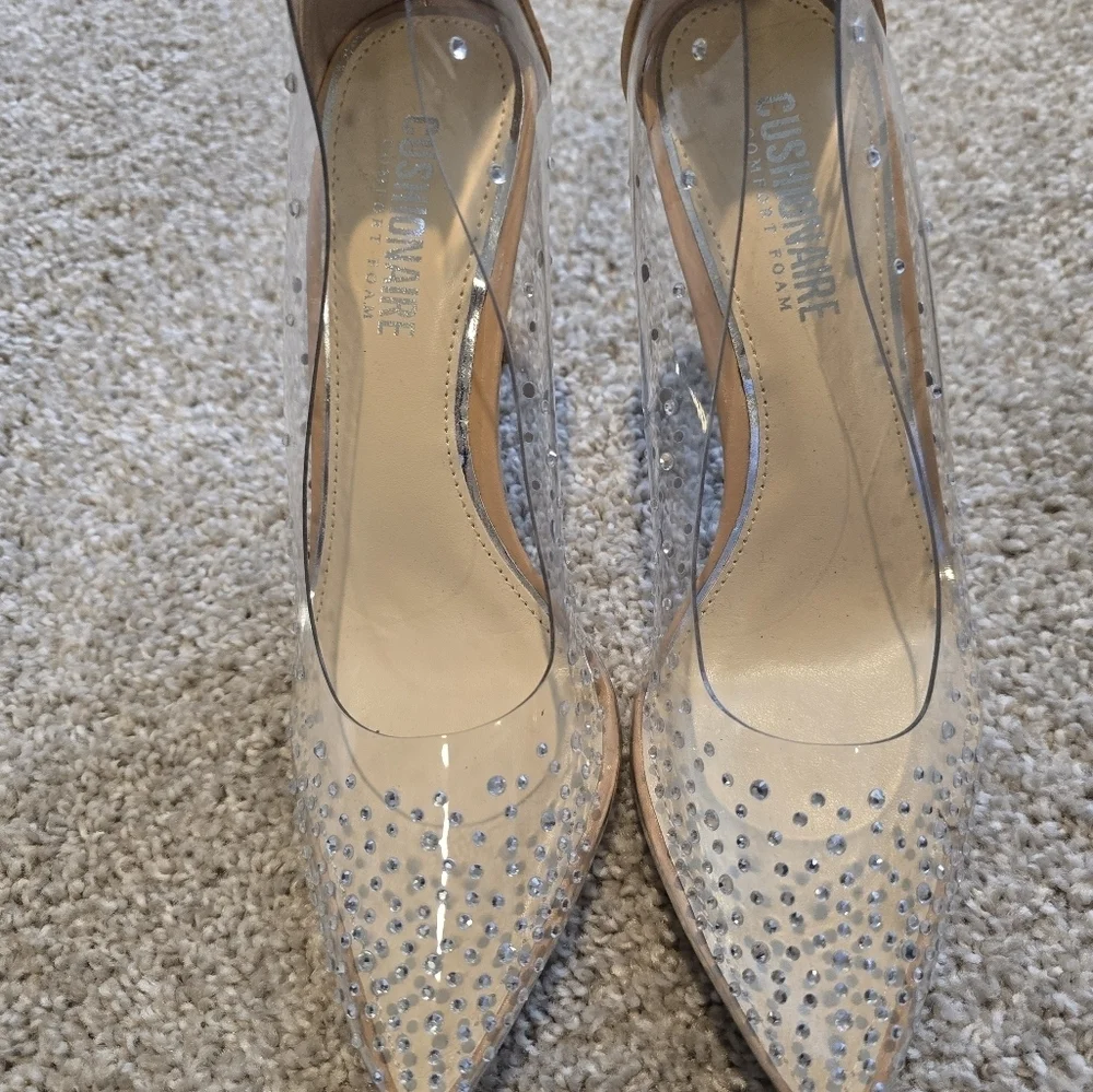 Studded Gorgeous Clear Heels